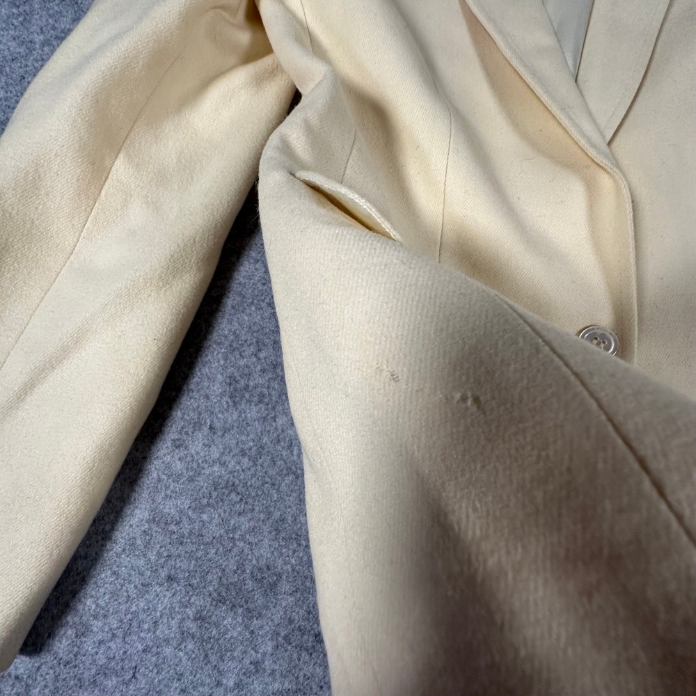 Pendleton Wool Blazer Petite Cream Womens Vintage USA Made - Picture 12 of 16